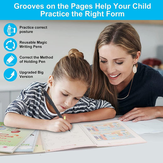 Qaznos reuse kid book kiont kids 3+