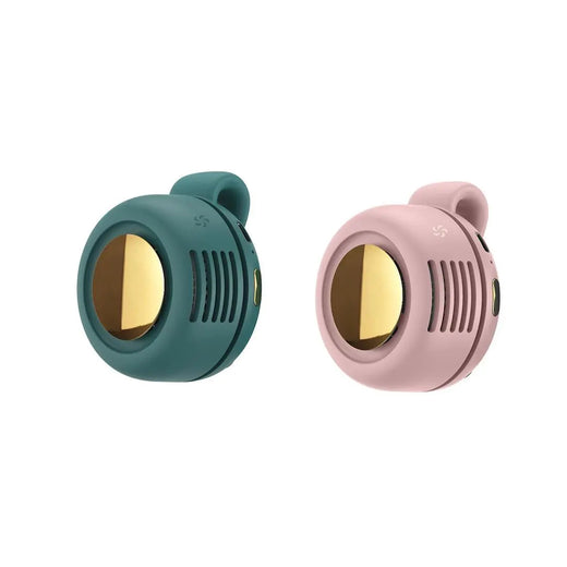 Mini Clip Fan Hanging Waist Neck Fan Girl Electric Air Cooling Fan 900mah USB Leafless Fan 3 Speeds For Outdoor Camping Fishing