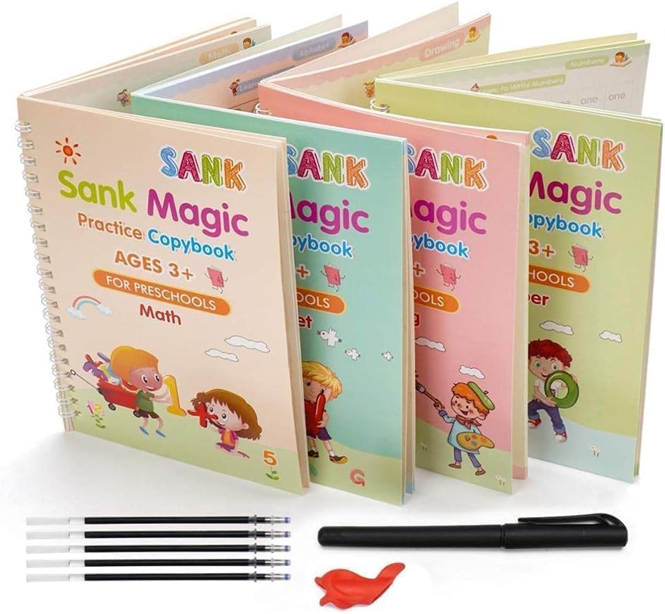 Qaznos reuse kid book kiont kids 3+