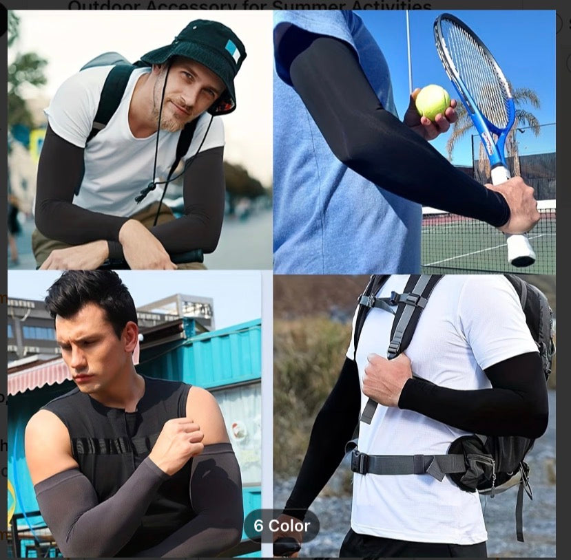 AeroChill Hydro-Cooling Derm-Shield Sleeves for High-Impact Outdoor Athletics