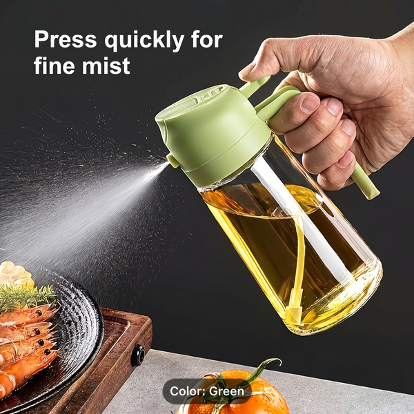 AirFryer Companion Leak-Proof Smart Oil Controller & Micro-Mist Flavor Spritzer